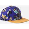 Cap, Blue Printed Trucks - Hats - 1 - thumbnail