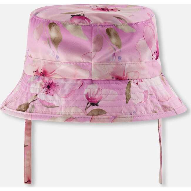 Beach Hat, Purple Floral Print - Sun Hats - 3
