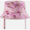 Beach Hat, Purple Floral Print - Sun Hats - 3