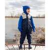 Baby Mid-Season One-Piece Outerwear With Hat, Navy Blue - Snowsuits - 2