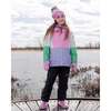 3-In-1 Two-Piece Mid-Season Outerwear Set, Pink Colorblock - Raincoats - 2