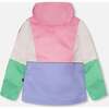 3-In-1 Two-Piece Mid-Season Outerwear Set, Pink Colorblock - Raincoats - 3