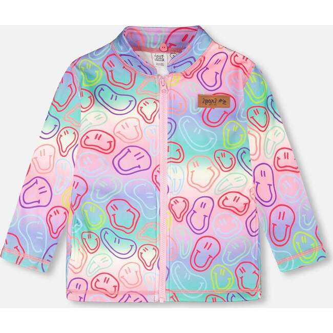 3-In-1 Two-Piece Mid-Season Outerwear Set, Pink Colorblock - Raincoats - 4