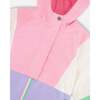 3-In-1 Two-Piece Mid-Season Outerwear Set, Pink Colorblock - Raincoats - 6