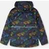 3-In-1 Two-Piece Mid-Season Outerwear Set, Black Printed Skateboards - Raincoats - 4 - thumbnail