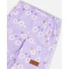 3-In-1 Two-Piece Mid-Season Outerwear Set, Purple Daisy Print - Raincoats - 8