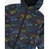 3-In-1 Two-Piece Mid-Season Outerwear Set, Black Printed Skateboards - Raincoats - 7 - thumbnail