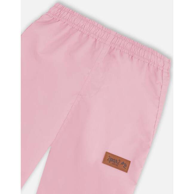 3-In-1 Two-Piece Mid-Season Outerwear Set, Pink With Printed Butterflies - Raincoats - 7