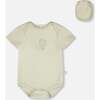 3 Pack Evolutive Organic Cotton Jersey Onesies, Sage Green - Onesies - 4