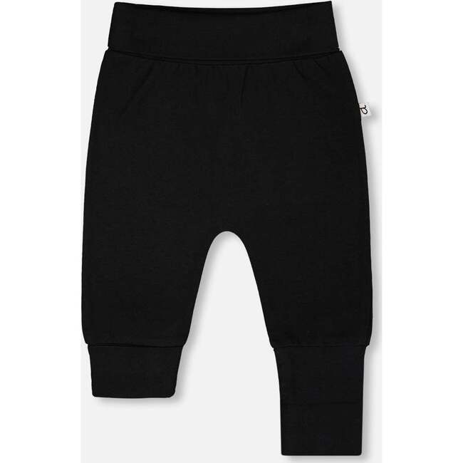 2 Pack Organic Cotton Jersey Evolutive Pants, Beige Zebra Print