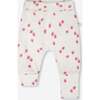 2 Pack Cotton Jersey Evolutive Pants And White Strawberry Print, Pink Printed Berries - Pants - 2 - thumbnail