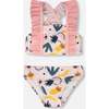 Two-Piece Swimsuit, Pink Printed Fruits - Two Pieces - 1 - thumbnail