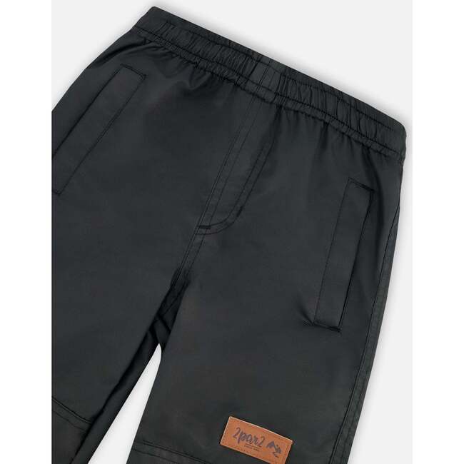 3-In-1 Two-Piece Mid-Season Outerwear Set, Black And Brown - Raincoats - 7