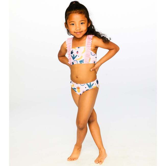 Two-Piece Swimsuit, Pink Printed Fruits - Two Pieces - 3