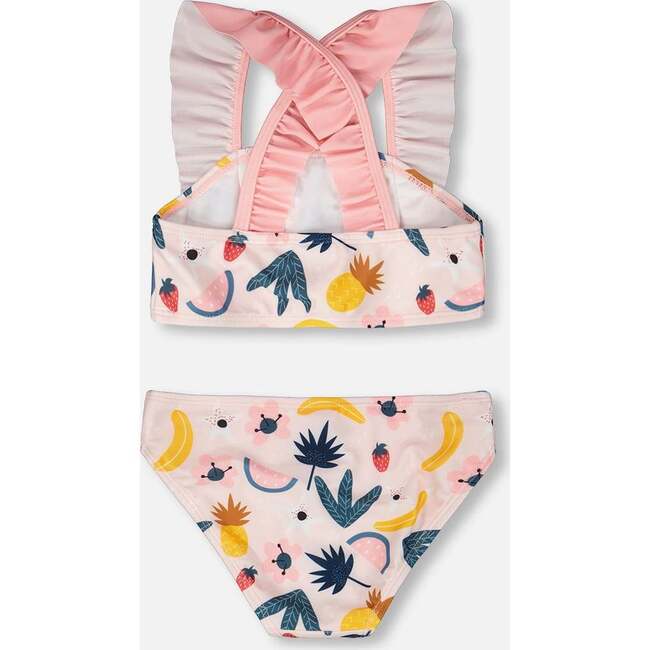 Two-Piece Swimsuit, Pink Printed Fruits - Two Pieces - 4