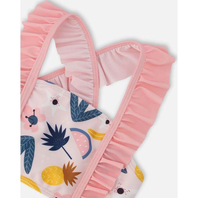 Two-Piece Swimsuit, Pink Printed Fruits - Two Pieces - 5