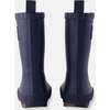 Rain Boots In Natural Rubber, Navy Blue - Boots - 4