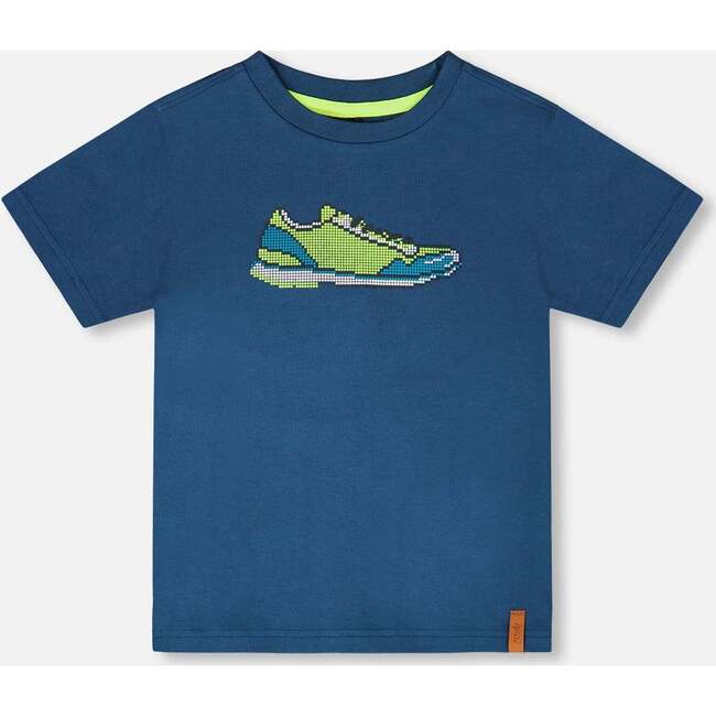 Organic Cotton Jersey T-Shirt, Sneaker Dark Blue
