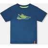 Organic Cotton Jersey T-Shirt, Sneaker Dark Blue - T-Shirts - 1 - thumbnail