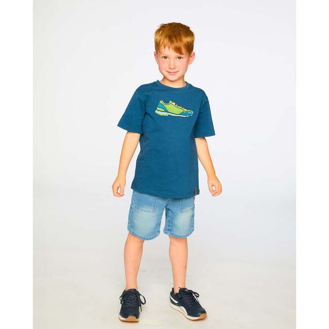 Organic Cotton Jersey T-Shirt, Sneaker Dark Blue