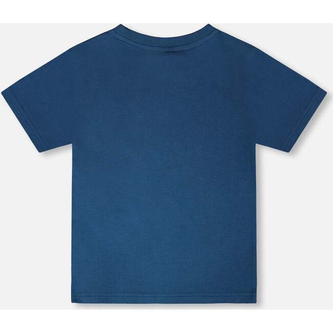 Organic Cotton Jersey T-Shirt, Sneaker Dark Blue - T-Shirts - 3