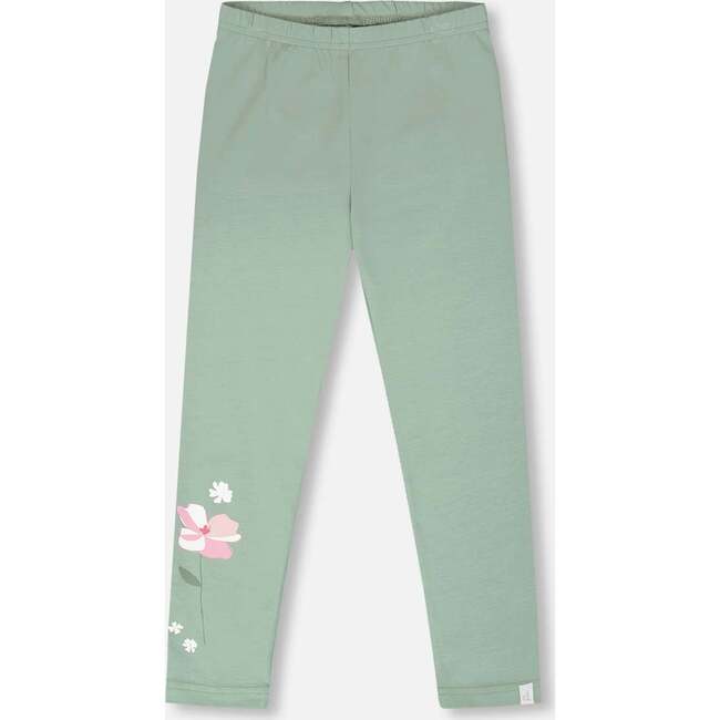 Organic Cotton Jersey Leggings, Sage Green