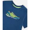 Organic Cotton Jersey T-Shirt, Sneaker Dark Blue - T-Shirts - 4