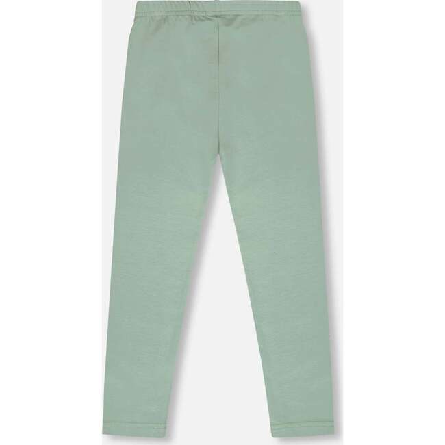 Organic Cotton Jersey Leggings, Sage Green - Leggings - 3