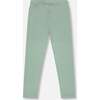 Organic Cotton Jersey Leggings, Sage Green - Leggings - 3