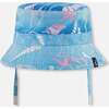 Beach Hat, Blue Seashell Print - Sun Hats - 1 - thumbnail