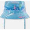 Beach Hat, Blue Seashell Print - Sun Hats - 3
