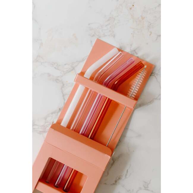 Glass Straw Pack- 4 Colors - Drinkware - 3