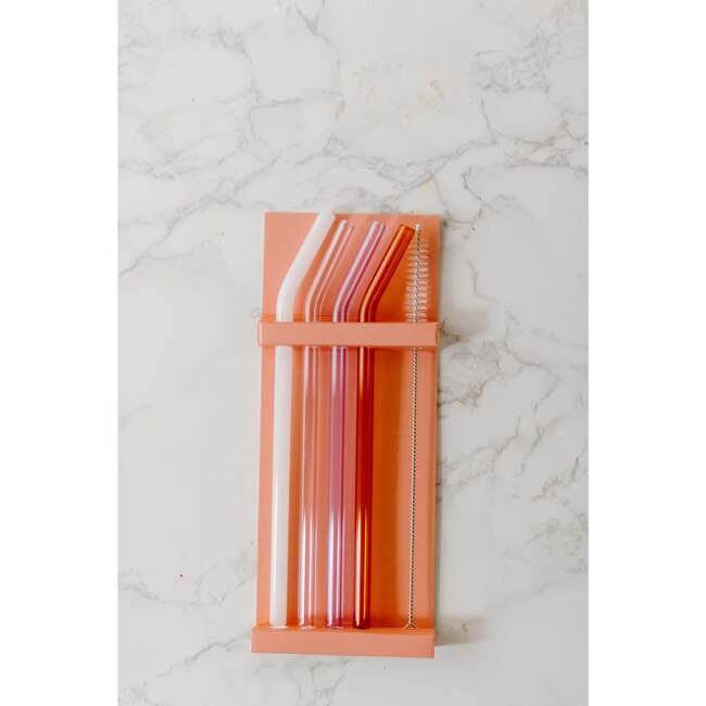Glass Straw Pack- 4 Colors - Drinkware - 4