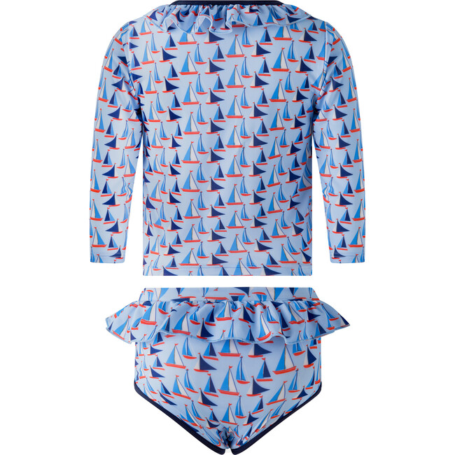 Sailboat Rashguard Set, Blue