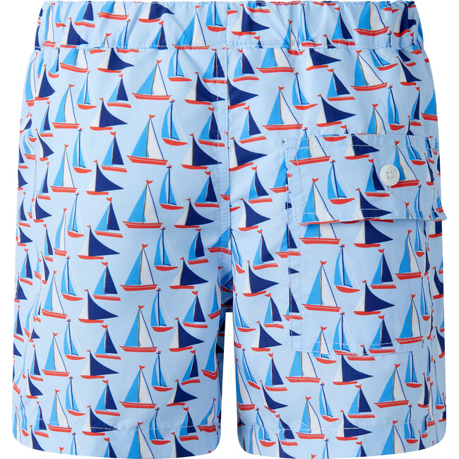 Sailboat Swim Trunks, Blue