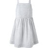 Stripe Button Front Sundress, Navy - Dresses - 2 - thumbnail