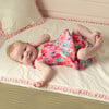 Tropical Flower Bubble, Pink - Rompers - 3 - thumbnail