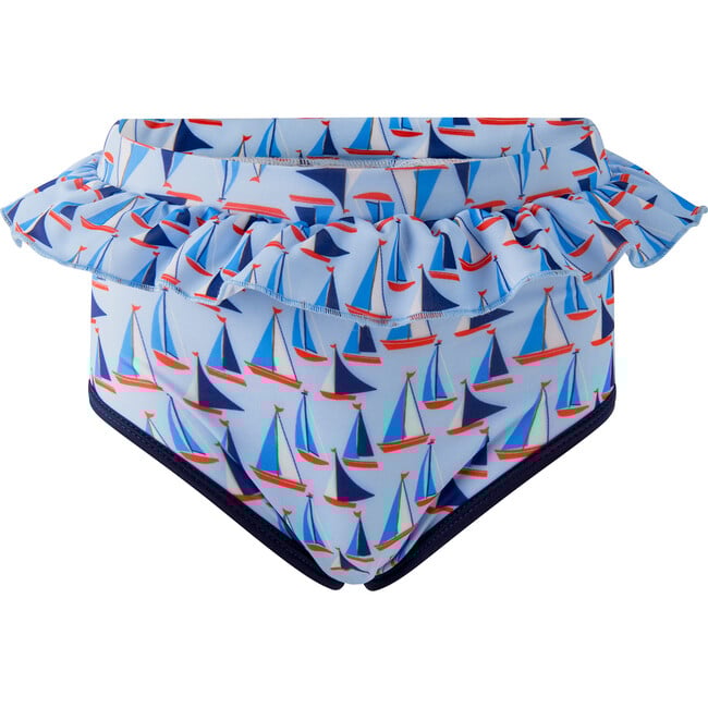Sailboat Rashguard Set, Blue - Two Pieces - 3