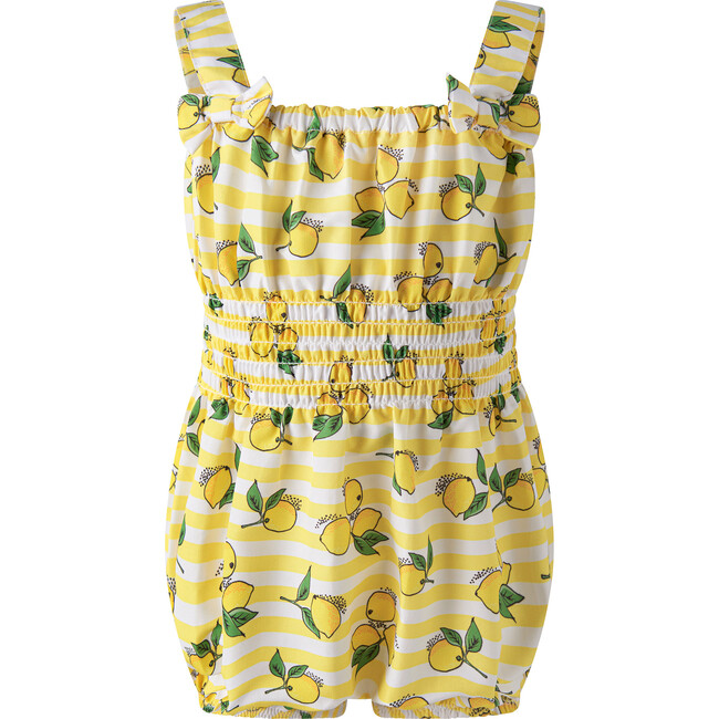 Lemon Stripe Swim Bubble, Yellow