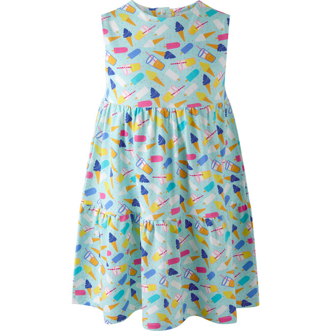 Ice Cream Jersey Dress, Blue