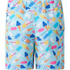Ice Cream Swim Trunks, Blue - Swim Trunks - 2
