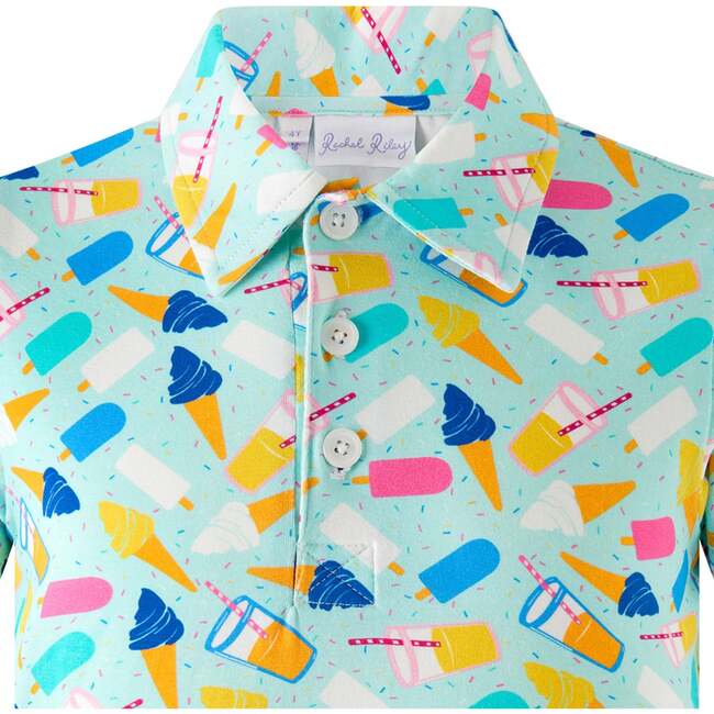 Ice Cream Polo, Blue - Polo Shirts - 3