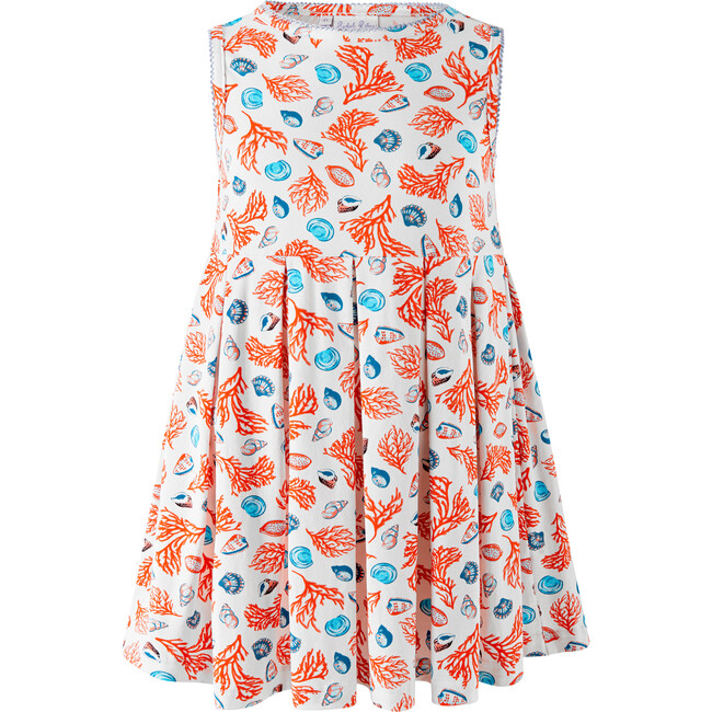 Coral Jersey Dress, Orange