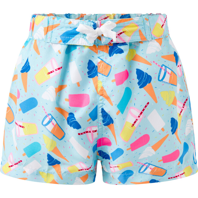 Baby Ice Cream Swim Trunks, Blue