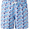 Baby Sailboat Swim Trunks, Blue - Swim Trunks - 1 - thumbnail