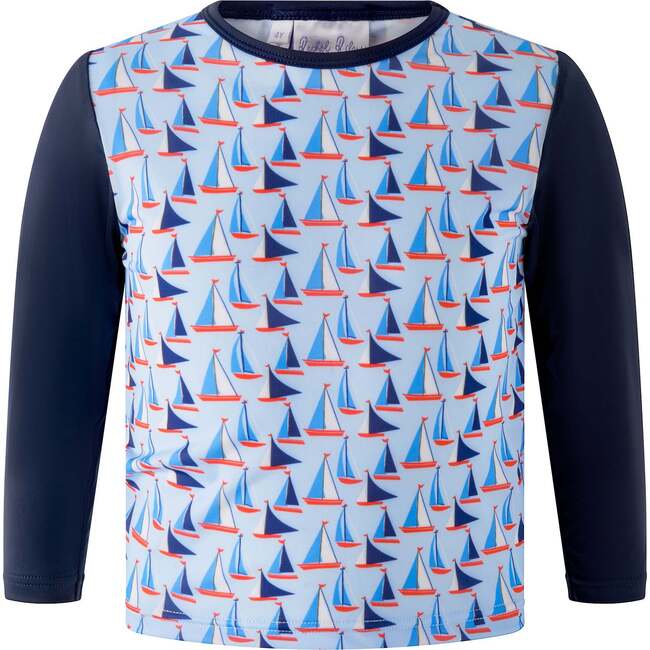 Baby Sailboat Rashguard Top, Blue