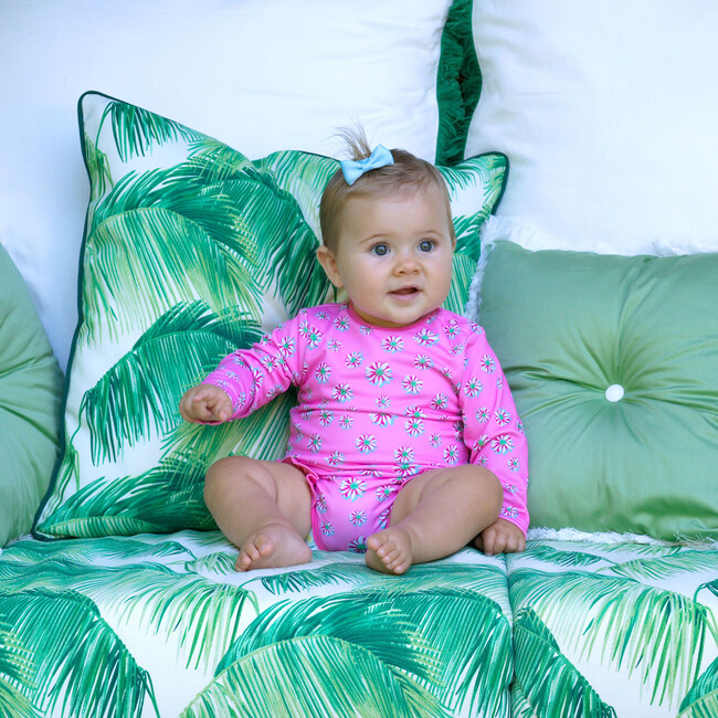 Daisy Frill Rashguard, Pink - Rash Guards - 3