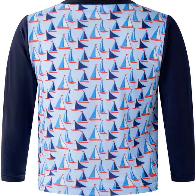 Baby Sailboat Rashguard Top, Blue