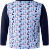 Baby Sailboat Rashguard Top, Blue - Rash Guards - 2