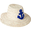 Anchor Straw Hat, Navy - Sun Hats - 2 - thumbnail